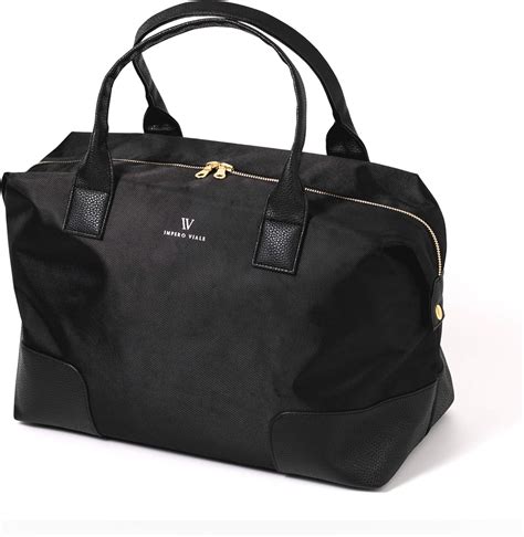 black weekender bag women's.